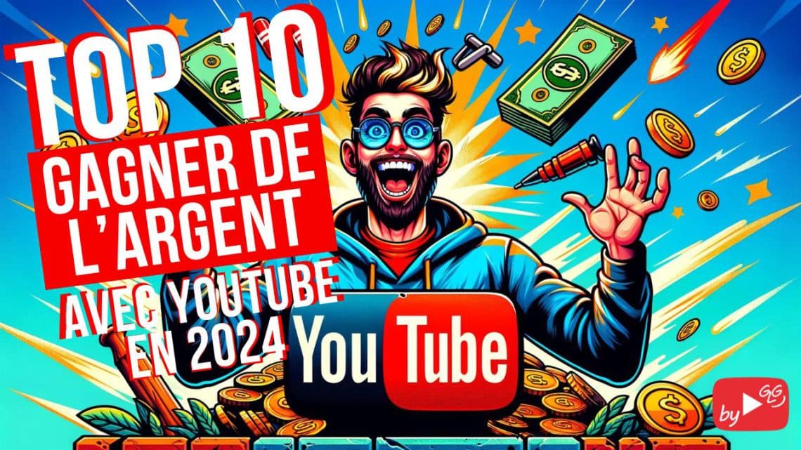 10 solutions pour gagner de l'argent sur youtube en 2024