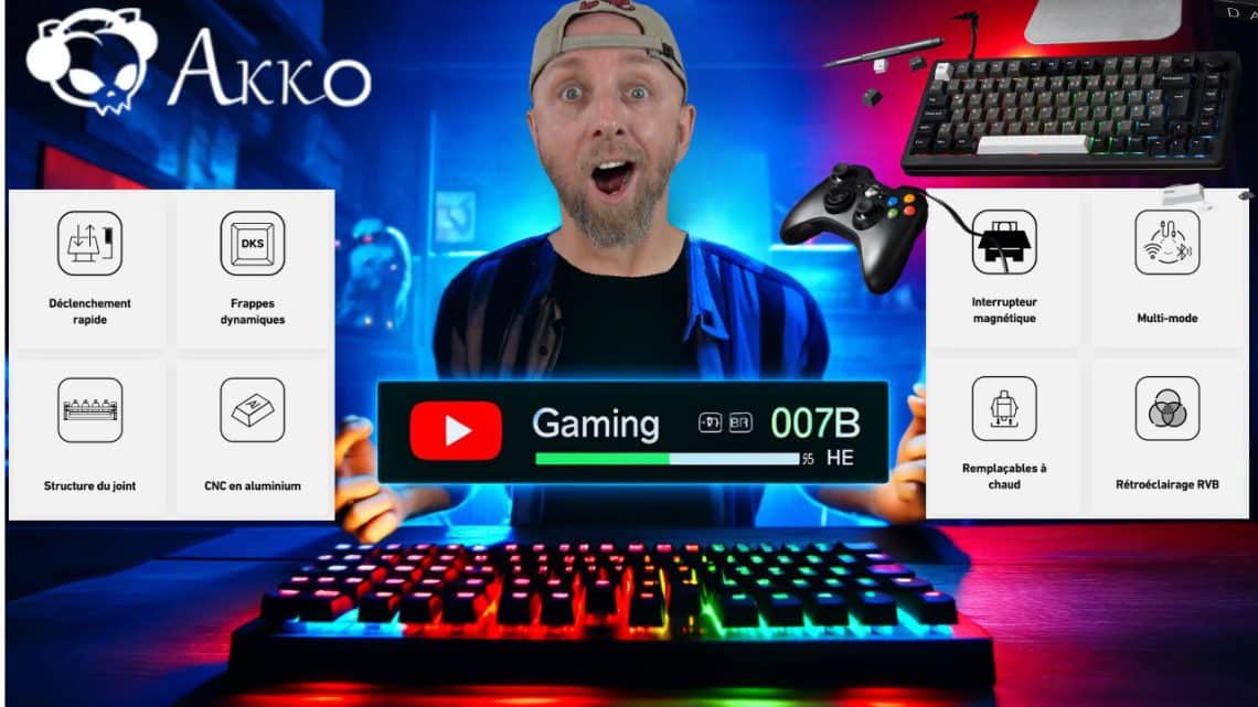 2 kg de performance avec le akko mod 007b, test du clavier gamer en aluminium avec switch magnétique! 