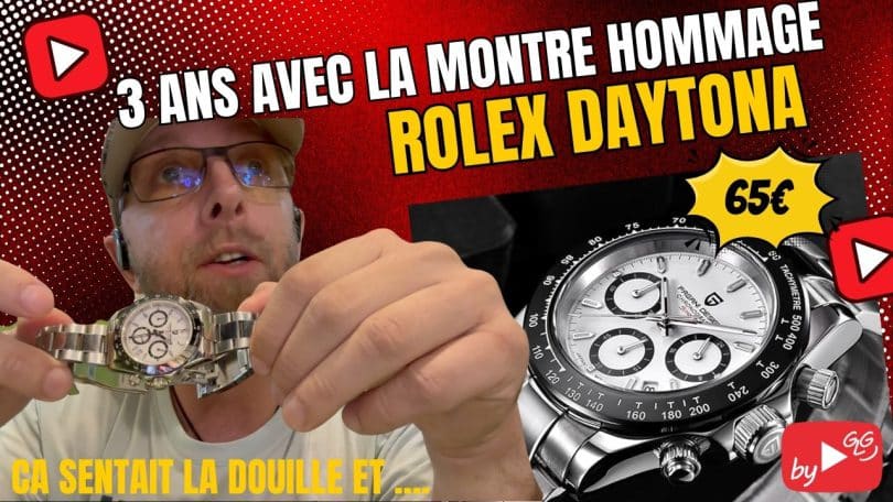 3 ans avec la plus belle montre hommage rolex daytona, la pagani pd1644