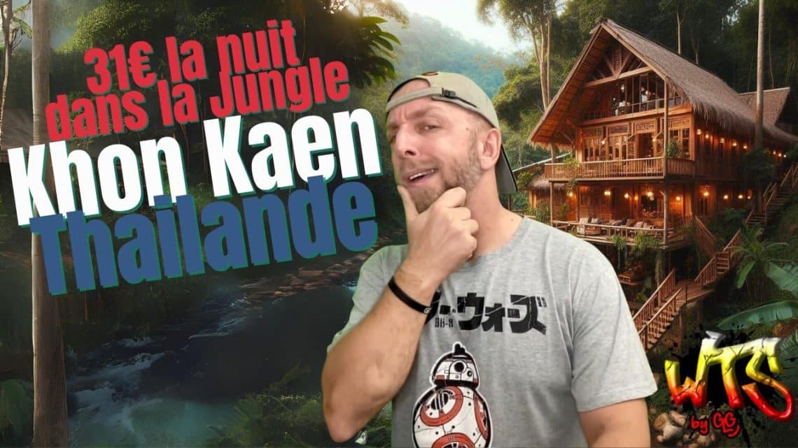 31€ la nuit pour un chalet dans la jungle de khon kaen en thailande.