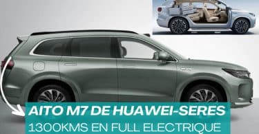 aito m7 de huawei seres,1300kms en full electrique