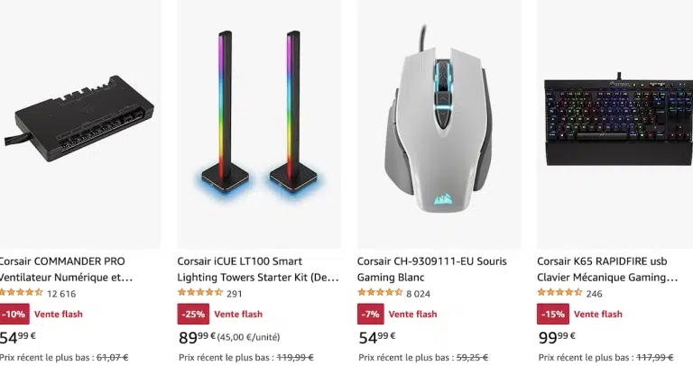 accessoires gaming à des prix réduits