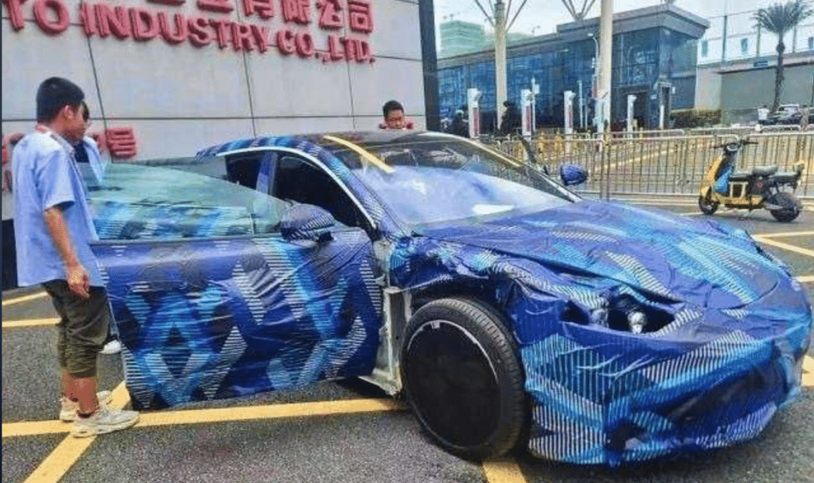 byd denza coupe spy face