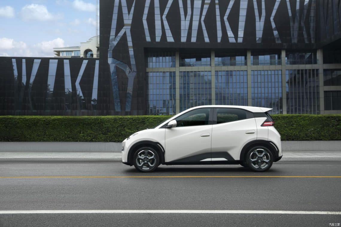 byd seagull électrique coté