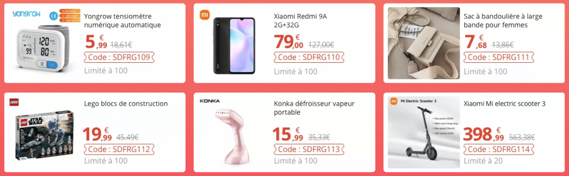 bon plan du jour aliexpress 22 oct