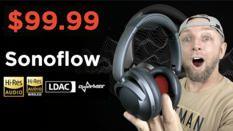 ce casque hi res ldac ainc est un mode love à 99$, le 1more sonoflow
