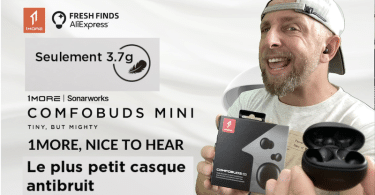 ces plus petits ecouteurs anc et master sound sont surprenants, les 1more confobuds mini