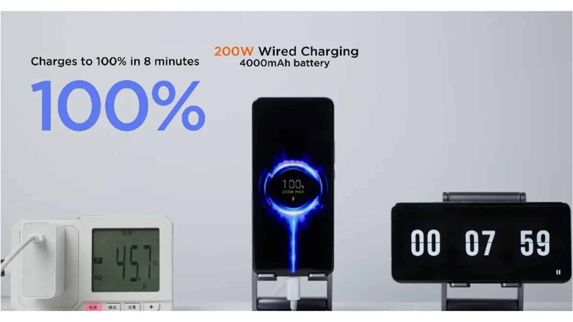 charge rapide xiaomi 210w