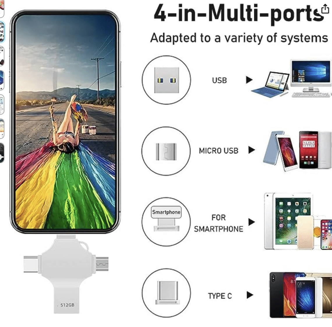 clé usb 4 en 1 ultra efficace