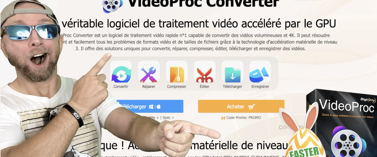 compresser une vidéo sans perdre de qualité avec outil vidéo tout en un (videoproc converter)