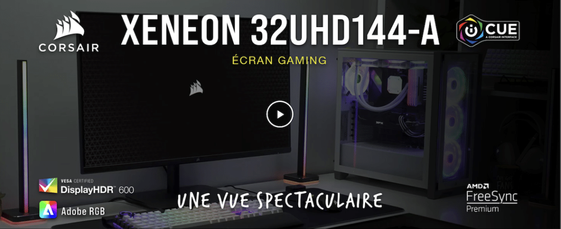 corsair xeneon 32uhd144 a moniteur de jeu 4k