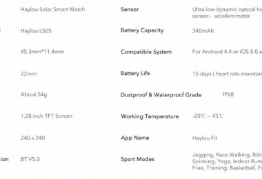 Smartwach Haylou Solar