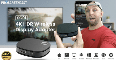 dongle miracast adaptateur d'affichage sans fil tv 4k 60hz,le proscreencast sc01