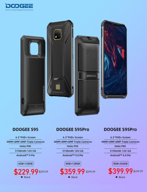 Doogee S95 6+128 8+128gb Vs 8+256gb For Sale