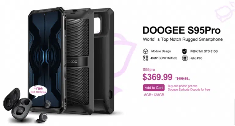 Doogee S95 6+128 8+128gb Vs 8+256gb For Sale