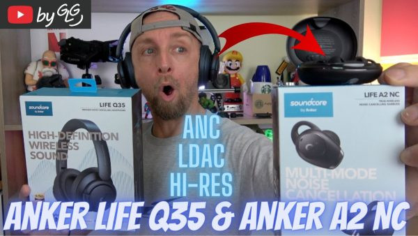 ecouteurs anker a2 nc hybrid anc et casque anker life q35 hi res, effet whouao