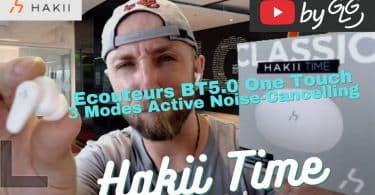 Hakii Time, Ecouteurs Bluetooth 3 Modes Anc