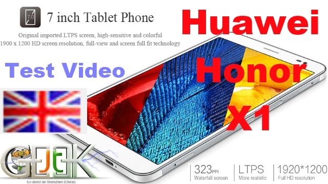 Huawei Honor X1 video Test english