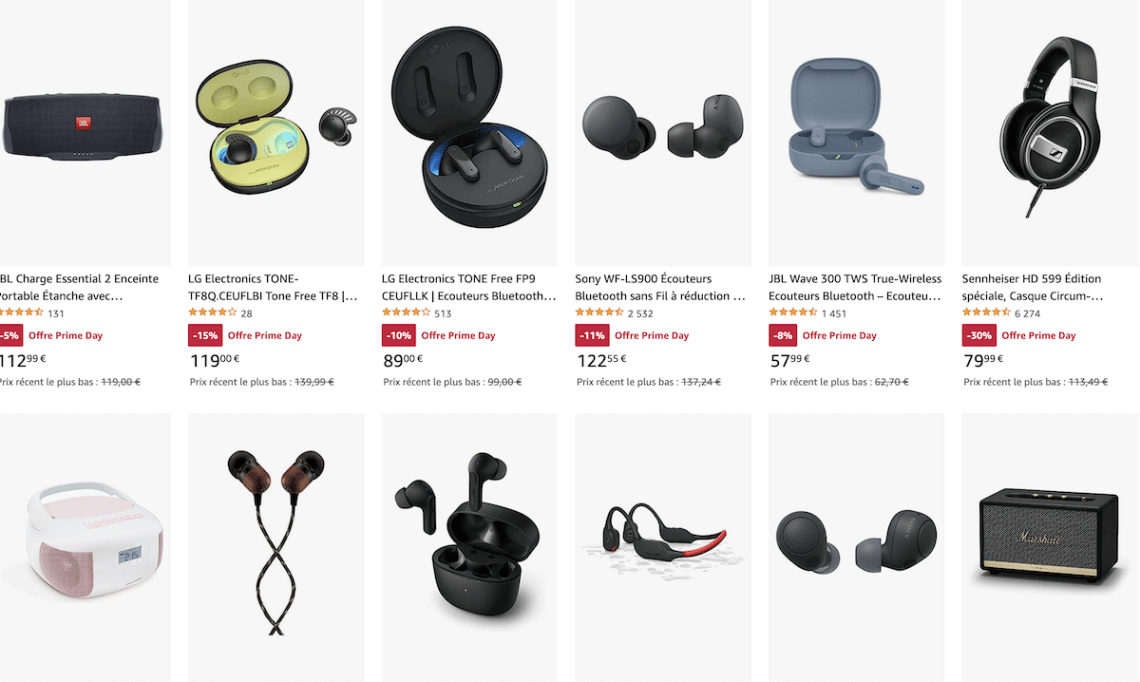 jbl, bose, sennheiser,sélection de produits audio