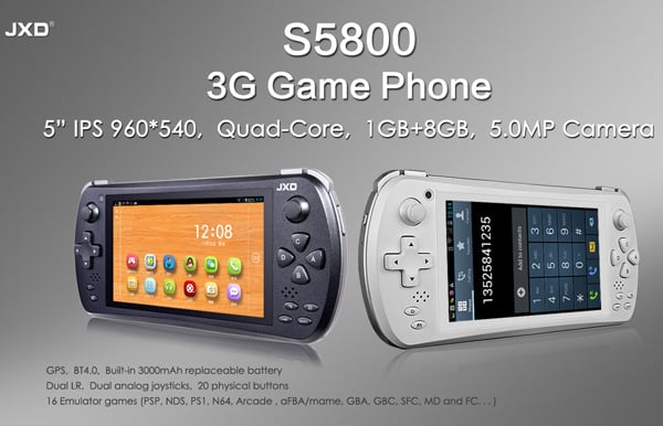 console portable android communicante jxd s5800