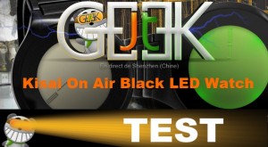 Kisai On Air Black LED Watch test