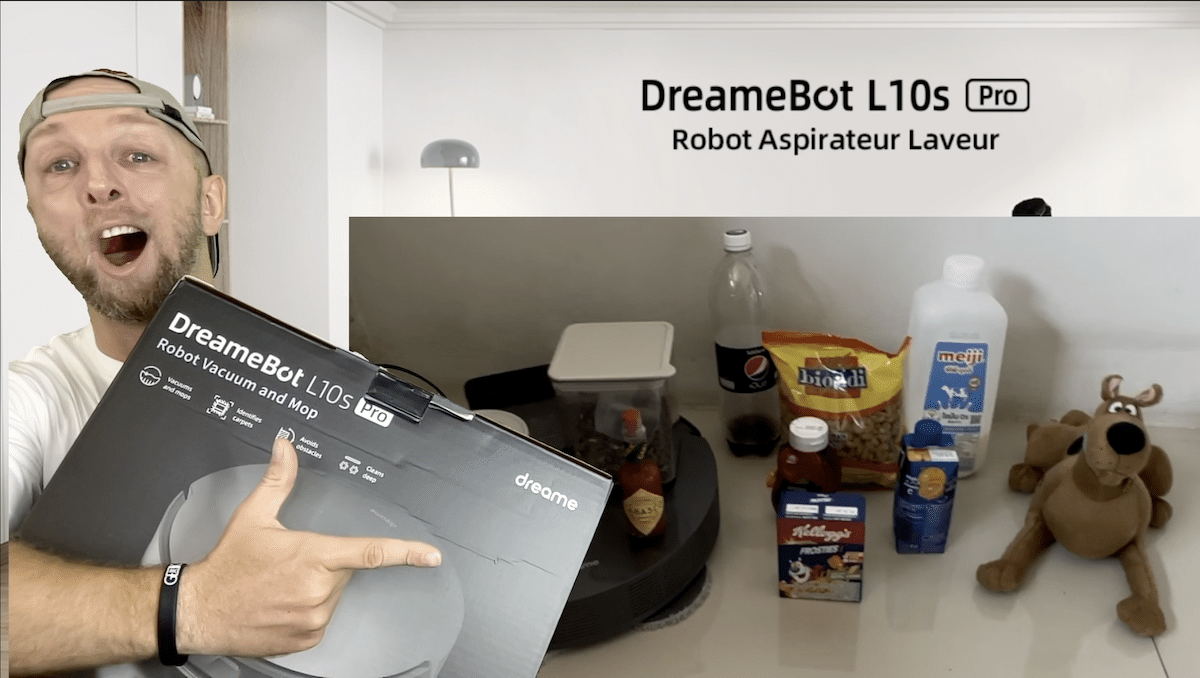 Dreame L10s Pro Robot Aspirateur Laveur 2 en 1, Serpillère rotative,  Détection d'obstacles 3D, Cartographie Multi-étages, Puissante Aspiration  5300Pa