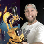 le psykopack gravatar haut parleur bluetooth mecha yellow war damaged super nova et son chargeur 65w en cadeau