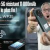 le smartphone 5g le plus extreme avec 15600mah,8+128,48mp,ip69 à prix choc