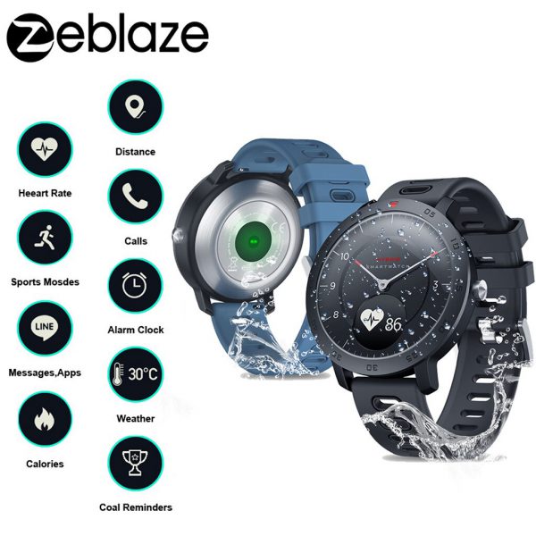 New Zeblaze Hybrid Smartwatch Heart Rate Blood Pressure Monitor Smart Watch Exercise Tracking Sleep Tracking Smart