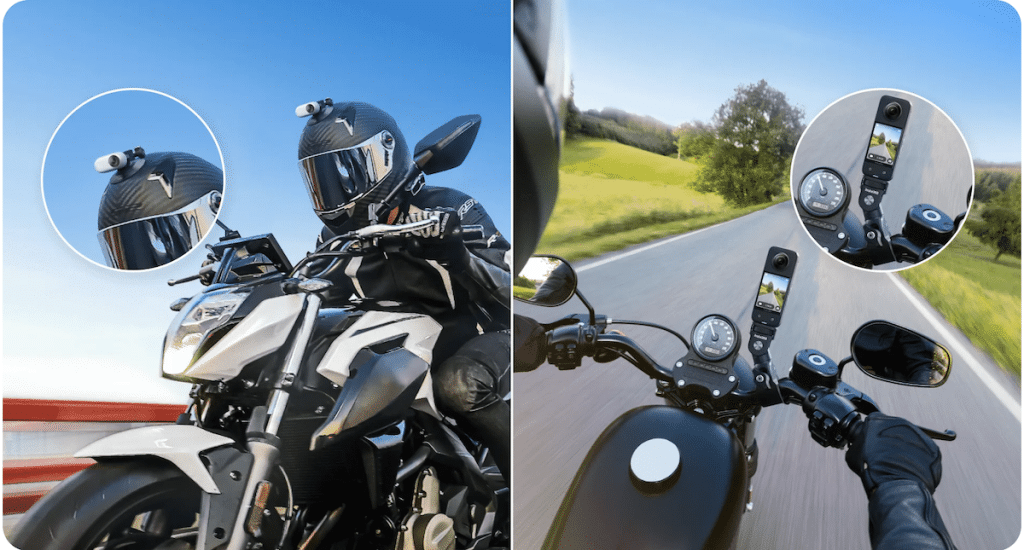 nouveau kit moto camera sport insta360