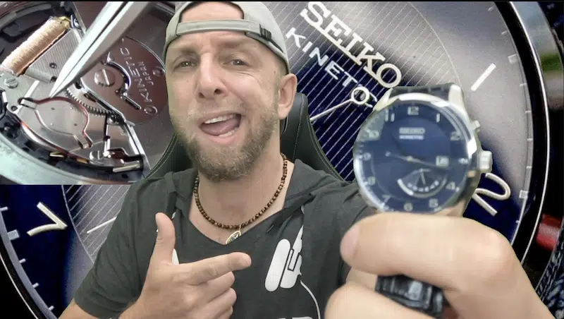on demonte la seiko neo classic kinetic, la montre à quartz automatique