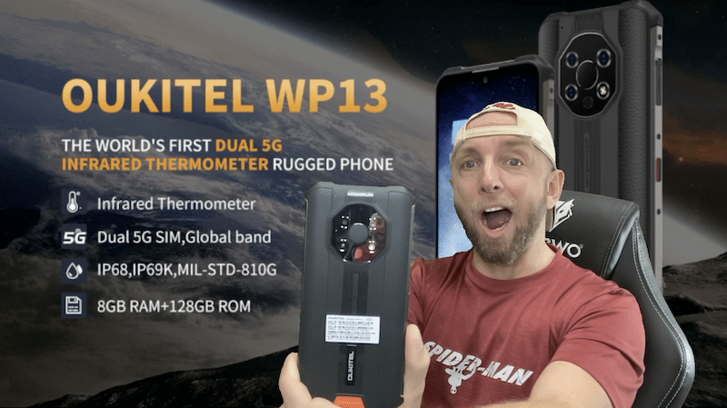 oukitel wp13 5g, un smartphone robuste ip68 69 avec 5280,dimensity 700 et caméras sony ies à moins de 200$