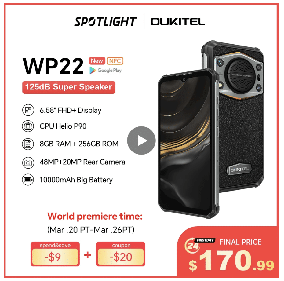 oukitel wp22 price