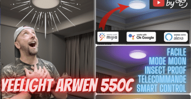 plafonnier connecte yeelight arwen 550c, et la lumiere fut et changea tout.