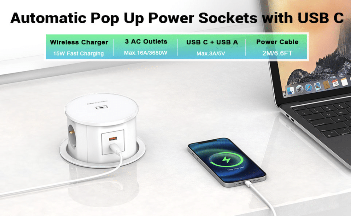 prise encastrable plan de travail 3 prises