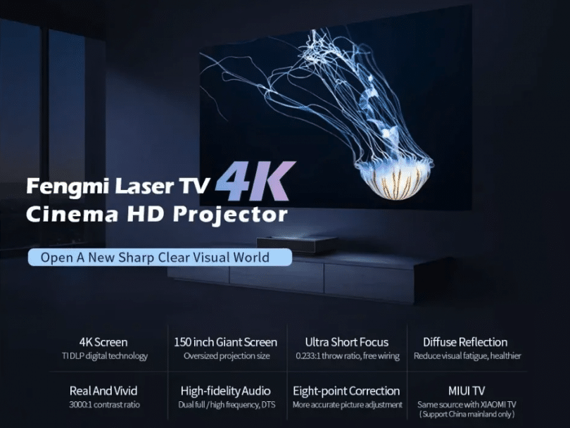 Projecteur Focale Courte Xiaomi Laser 4k
