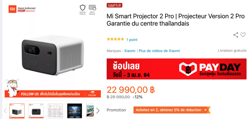 promo mi smart projector 2 pro