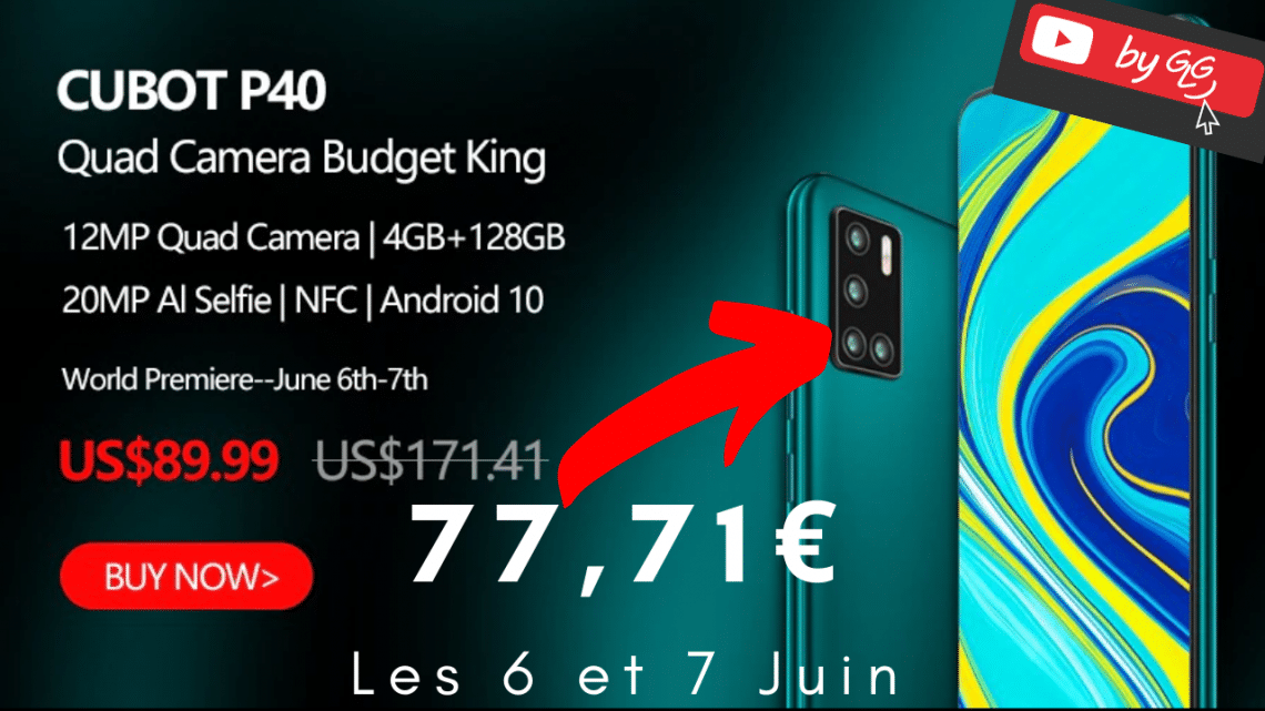 Promo Cubot 77 Euros