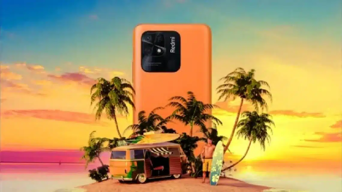 redmi 10 sunrise orange colour