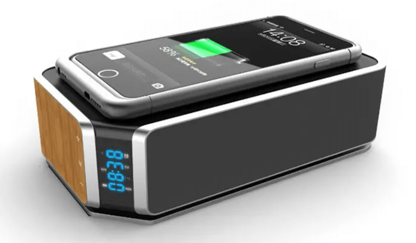 Réveil Bluetooth Avec Charge Sans Fil Qi Design