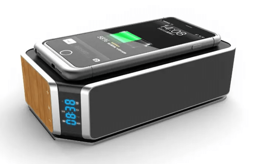 Réveil Bluetooth Avec Charge Sans Fil Qi Design