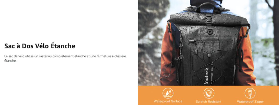 sac à dos vélo étanche