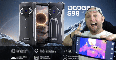 smartphone android 12 avec helio g96 camera 48mp, 20mp ir sony et thermique, le doogee s98 pro