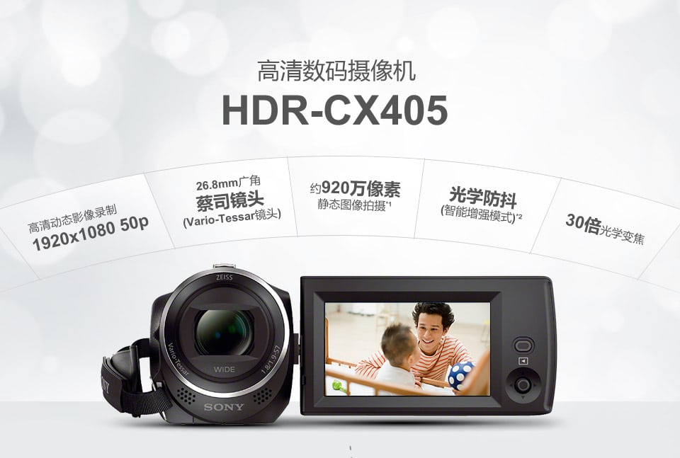 Test et avis Camera Sony HDR CX405