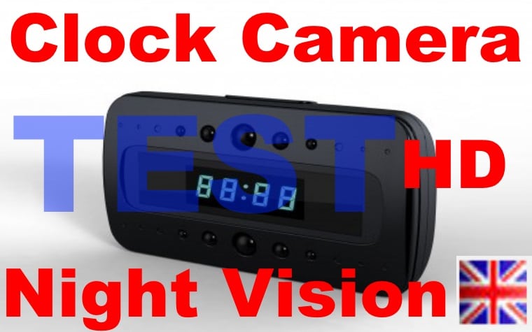 Spy clock Camera nigh vision test eng