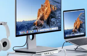 support avec hub,lecteur carte,sortie video,ssd et m2