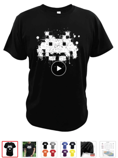 t shirt space invader