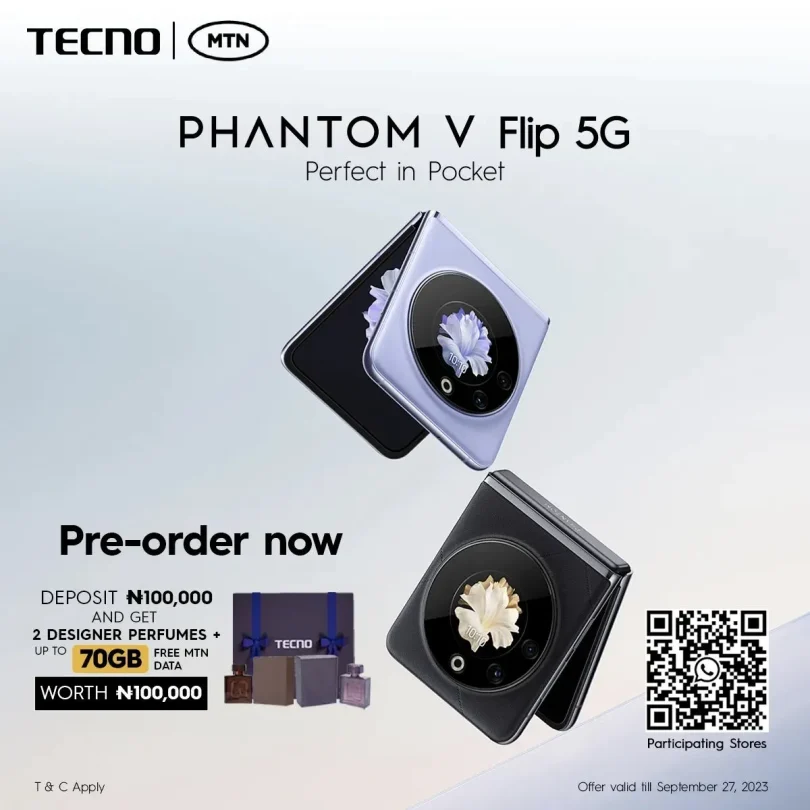 tecno phantom v flip orders