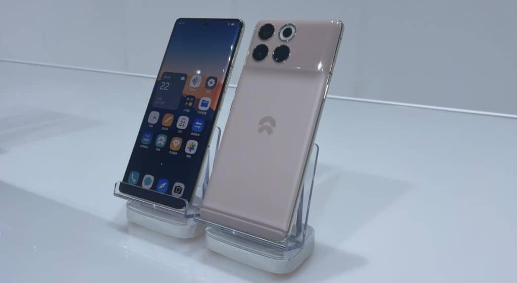 the nio phone front and back