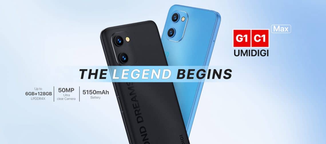 umidigi g1 max＆c1 max banner